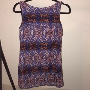 Tribal Dress with Cross Back
